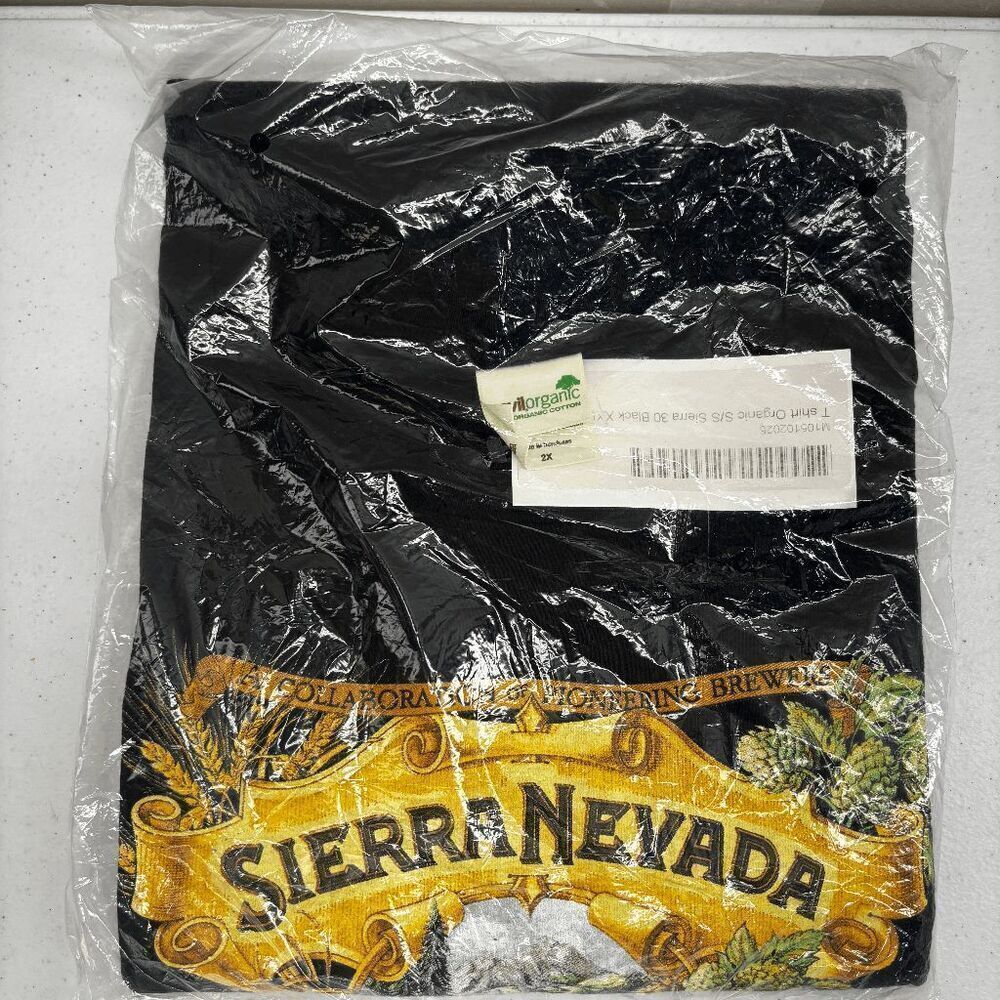 Sierra Nevada 30th Anniversary 2010 Organic Cotton Shirt Mens 2XL New Sealed